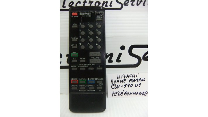 Hitachi CLU-340UC Remote  control